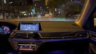 2021 LCI Bmw 730d Xdrive (G11) 48V Mild-Hybrid Night drive In Zürich 4K Part 2