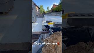 Bricklaying tricks🧱 #bricklaying #building #satisfying #asmr