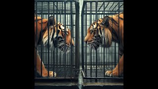 Two tigers with different fates