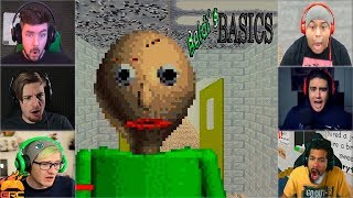 Gamers Reactions to Angry Baldi (JUMPSCARE) | Baldi's Basics