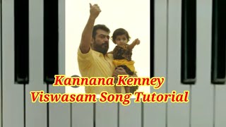 Tamil Song Kannana Keeney Viswasam Piyano Tutorial #Bengalandroidtips