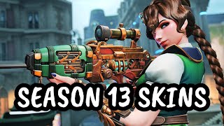 ALL SEASON 13 SKINS || Overwatch 2