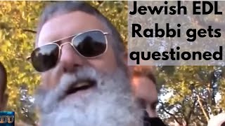 EDL American Jewish Rabbi questioned by Br Mansur in Speakers Corner.