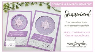 ⚓️ Spinner Card / Drehkarte | besondere Kartenform mit Anleitung | Funkelnde Feiertage Stampin'Up!