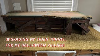 Upgrading my train tunnel for my Halloween village