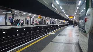 Platform 1, Westbound, District and Circle Lines, Westminster Underground Station, London