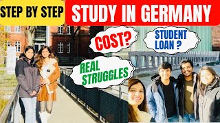 Study in Germany Masters Bachelors|Steps explained by Students|Complete Application Process🇩🇪