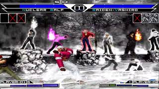 ( KOF MUGEN ) Small NUCLEAR  RALF Vs  Yashiro Team