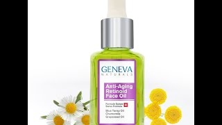 Geneva Naturals Anti-Aging Retinoid Sleeping Night Oil w Blue Tansy Oil, Chamomile, & Grapeseed Oil