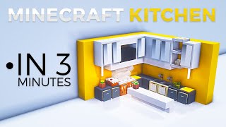 3 Minute Minecraft Kitchen Build Tutorial #2