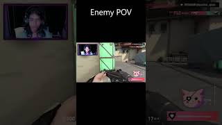 1v3 clutch stream diff #shorts  #valorant #valorantclips #valorantgaming @scarrrlet_space