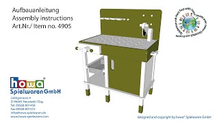 howa ® Montageanleitung Werkbank, Art.Nr.4905 assembly instructions Workbench, No.4905