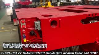 Modular Trailer Supplier, SPMT factory, modulestrailer in Chinaheavytransporter production base yard