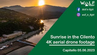 Sunrise in the Cilento - 4K aerial drone footage