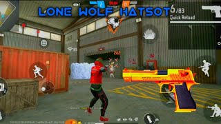 free fire 🔥 Lone wolf hatsot 🤯 || Only one pistol change || free fire 🔥