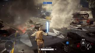 Luke Skywalker 81 Killstreak! Star Wars Battlefront 2