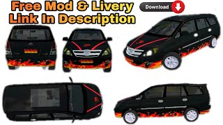 New Innova Car Mod For Bus Simulator Indonesia | BUSSID V3.6.1 | # BUSSID #Mod #bussid..............