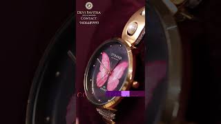 Rose Gold Watch with butterfly Dial II Devi Pavitra Gold & Diamonds