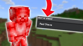 Playing The Red Steve Seed In Minecraft Bedrock Edition! (1.20)