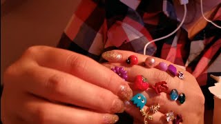 ASMR - Pudełko różności, pokazywanie, biżuteria, ozdoby, bez słów, no talking, box with jewellery