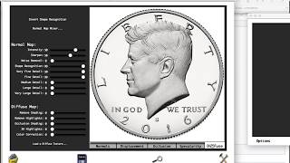 3D Coin Modeling - Kennedy Half Dollar Tutorial - Using MODO & CrazyBump