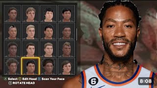 NBA 2K24 Derrick Rose BEST FACE CREATION CURRENT GEN + NEXT GEN (MOST ACCURATE)