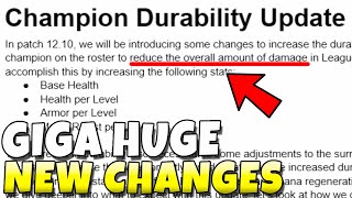 GIGA BIG CHANGES COMING TO LEAGUE OF LEGENDS!