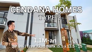 SELUAS INI ANGSURAN 7JT TANPA DP✅✅ AUTOCUAN - CENDANA HOMES LIPPO KARAWACI TIPE 2