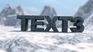 Cinema 4D Templates   Snow Logo   VideoHive