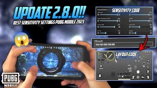 NEW BEST SENSITIVITY SETTINGS CODE + CONTROL FOR PUBG MOBILE 2.8 | GYRO & NO GYRO