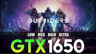 Outriders | GTX 1650 4GB | 1080P + All Settings | Performance Tasted.