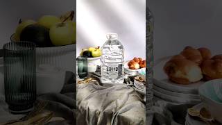 Set-up idea for mineral water photoshoot