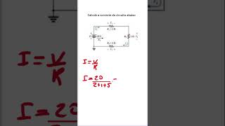 Como calcular a corrente do circuito  #circuitoselétricos