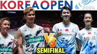 Cheng/Zhang (CHN) VS Chen/Toh(MAS) | Badminton Match Semifinal Korea Open 2024