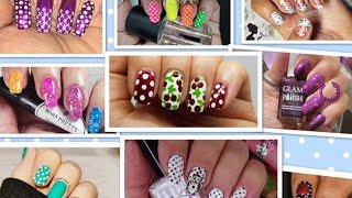 Polka dot nail collab