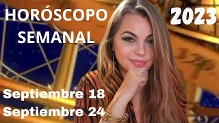 🔮 Entra Ahora: HORÓSCOPO SEMANAL DESDE EL 18 AL 24 DE SEPTIEMBRE 2023. ASTROS + TAROT + SIGNOS ☸️