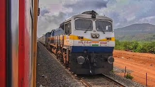 Late Running 12620 Matsyagandha Express Crossing My 11085 Madgaon DoubleDecker Express at Anjani