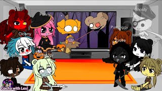 |Gacha Club| 🎃 Happy Halloween | Mr. Stitchy, Pumpiggy & Crove Piggy characters react to Piggy Memes