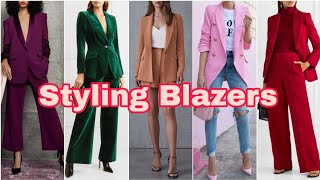 Different ways on styling blazers