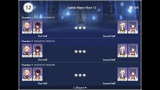 Genshin Impact Spiral Abyss 2.3 | F2P Floor 12 Duo 4* characters only