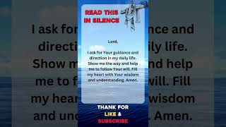 powerful prayer to bless your day 🙏 read this in silence ✝️💟 #jesuslovesyou #christianprayer #amen