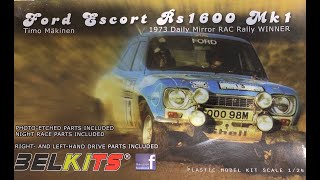 Bell kits 1:24th scale ford escort rs 1600 mk1 1