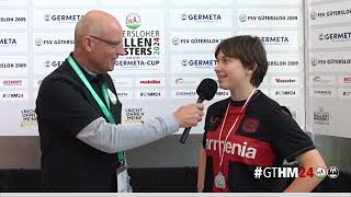 Paula Schwartze (Bayer 04 Leverkusen) zum Gütersloher Hallenmasters 2024 um den Germeta-Cup