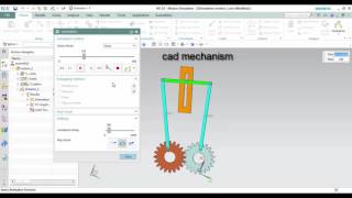 gear and linkage mechanism transmission parts siemens nx motion simulation