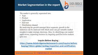 global testing inspection and certification market