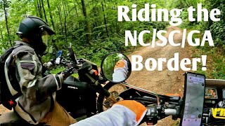 TW200 and DR650 Ride the NC SC GA border