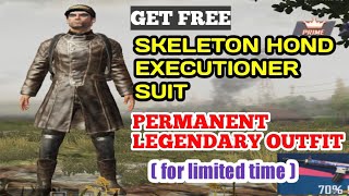 How to get free skeleton  hond executioner suit legendary outfits | free legendary outfit in pubg