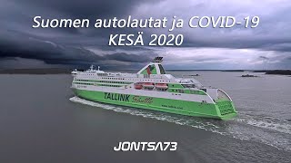 Suomen autolautat ja COVID-19, Kesä 2020