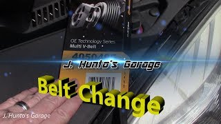 Equinox serpentine belt change and an easy mod to make life a little easier