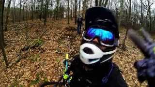 Cold weather MTB session mountain bike downhill 2014 gopro hero3 black